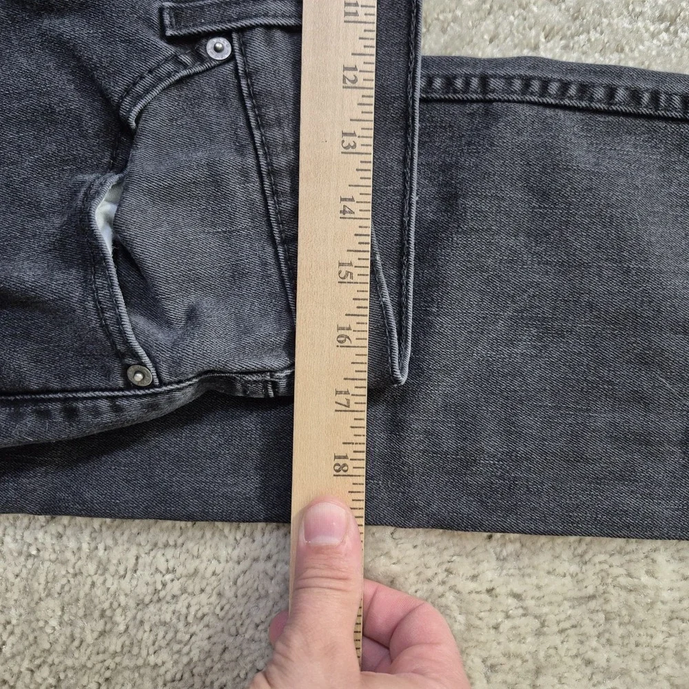 Levis 511 Jeans Mens Actual 32x31 Slim Straight Black Denim Punk Rock Retro 80s